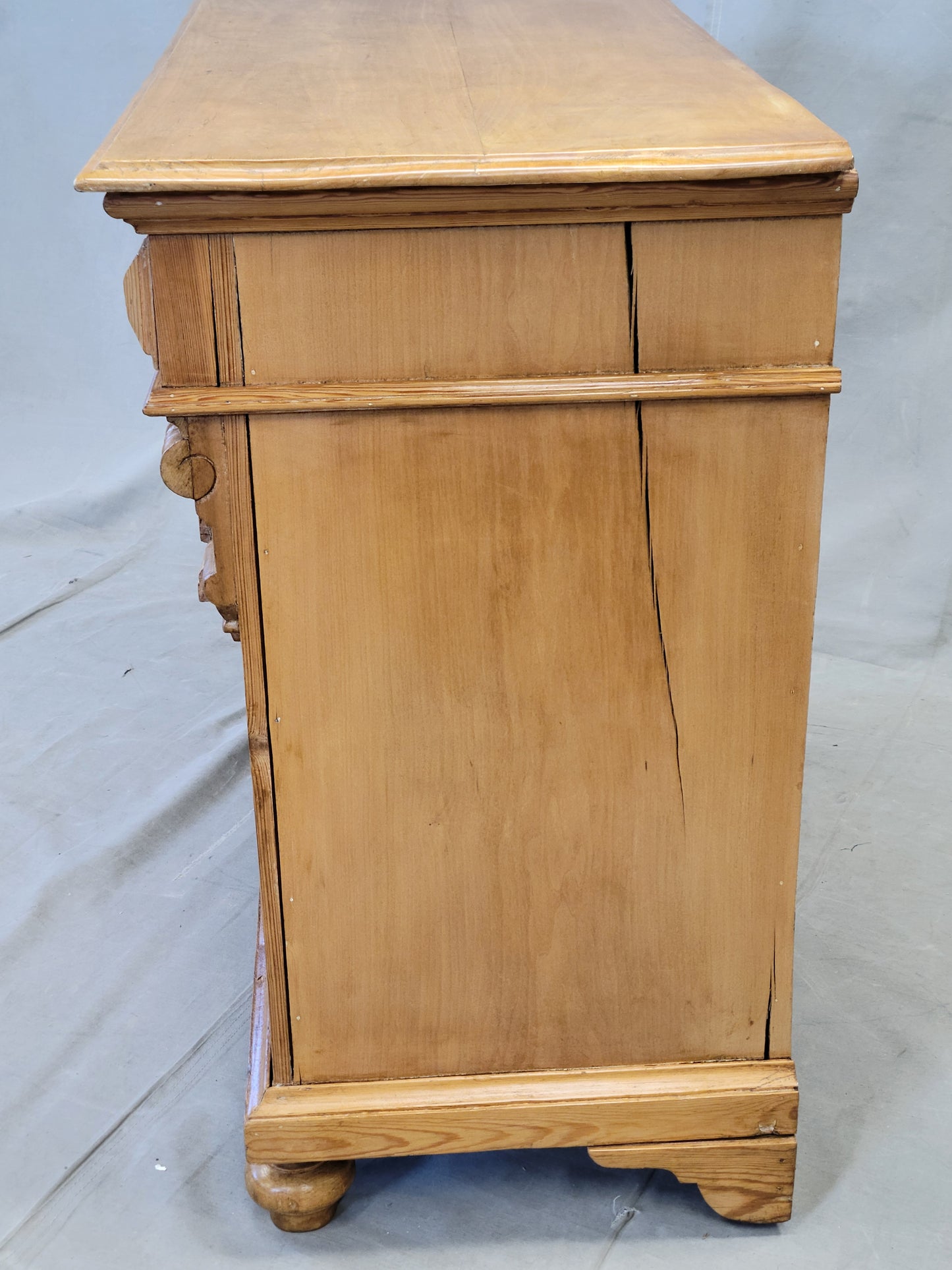Antique Eastern European or German Pine Chest of Drawers Dresser