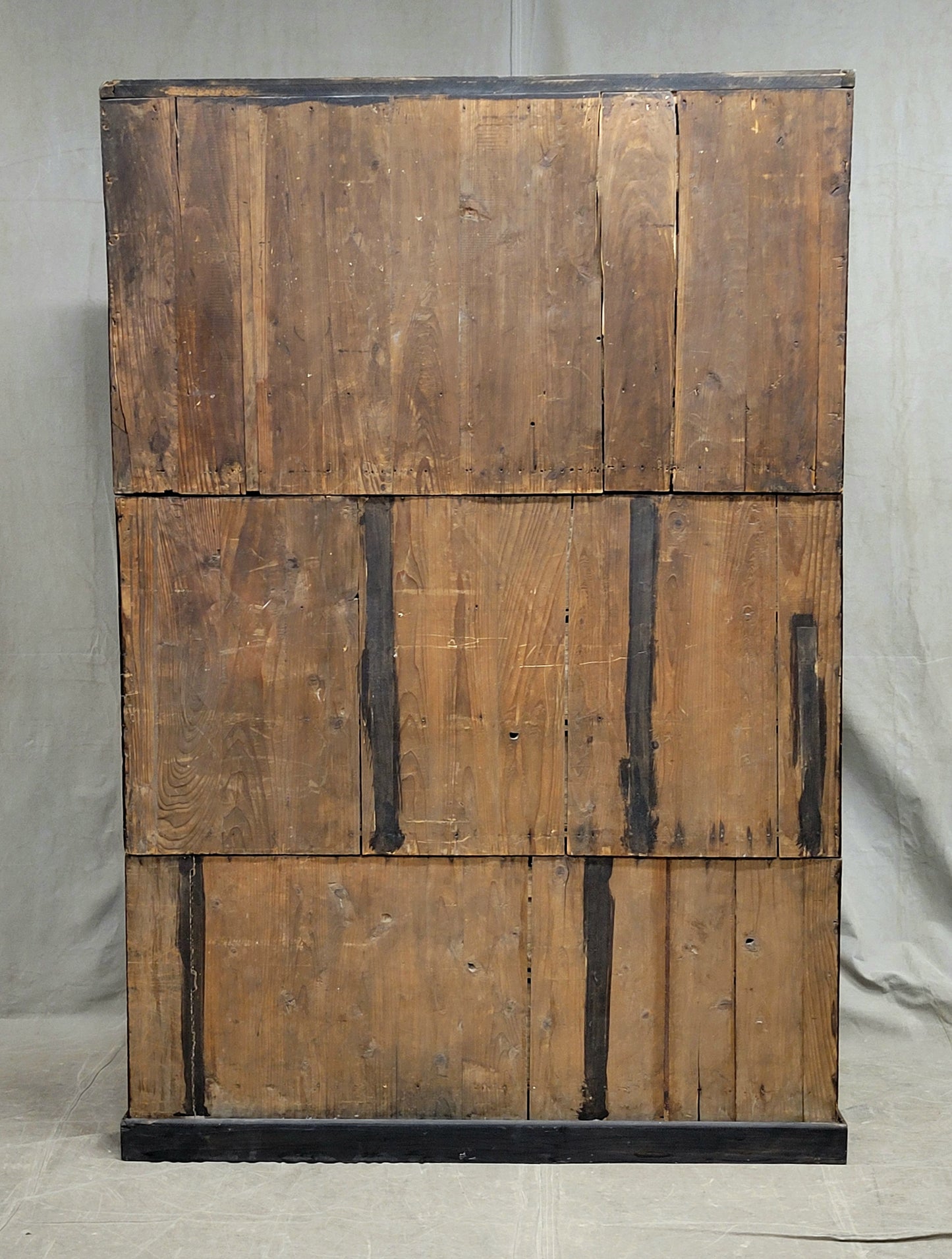 Vintage Large Japanese 14 Drawer Tansu Chest With European Influence