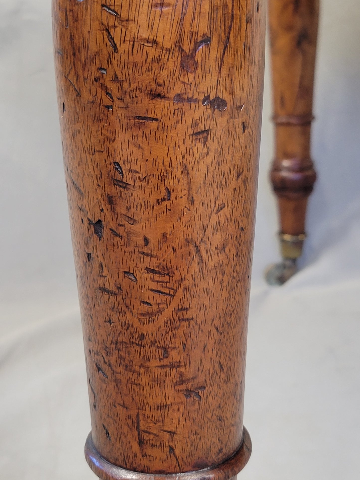 Antique Mid 1800s English Mahogany Partner Desk With Tooled Leather Top