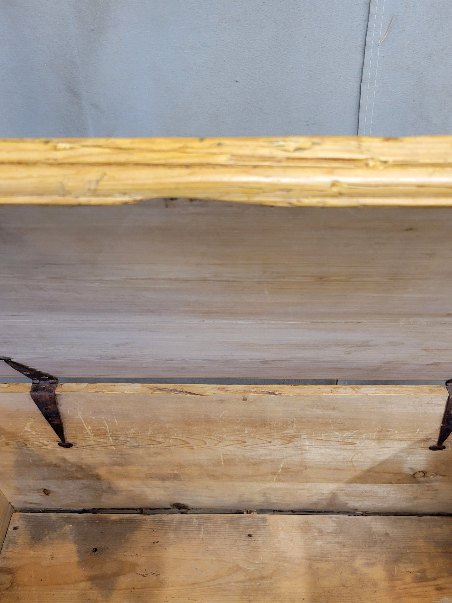 Antique Eastern European Natural Pine Blanket Chest