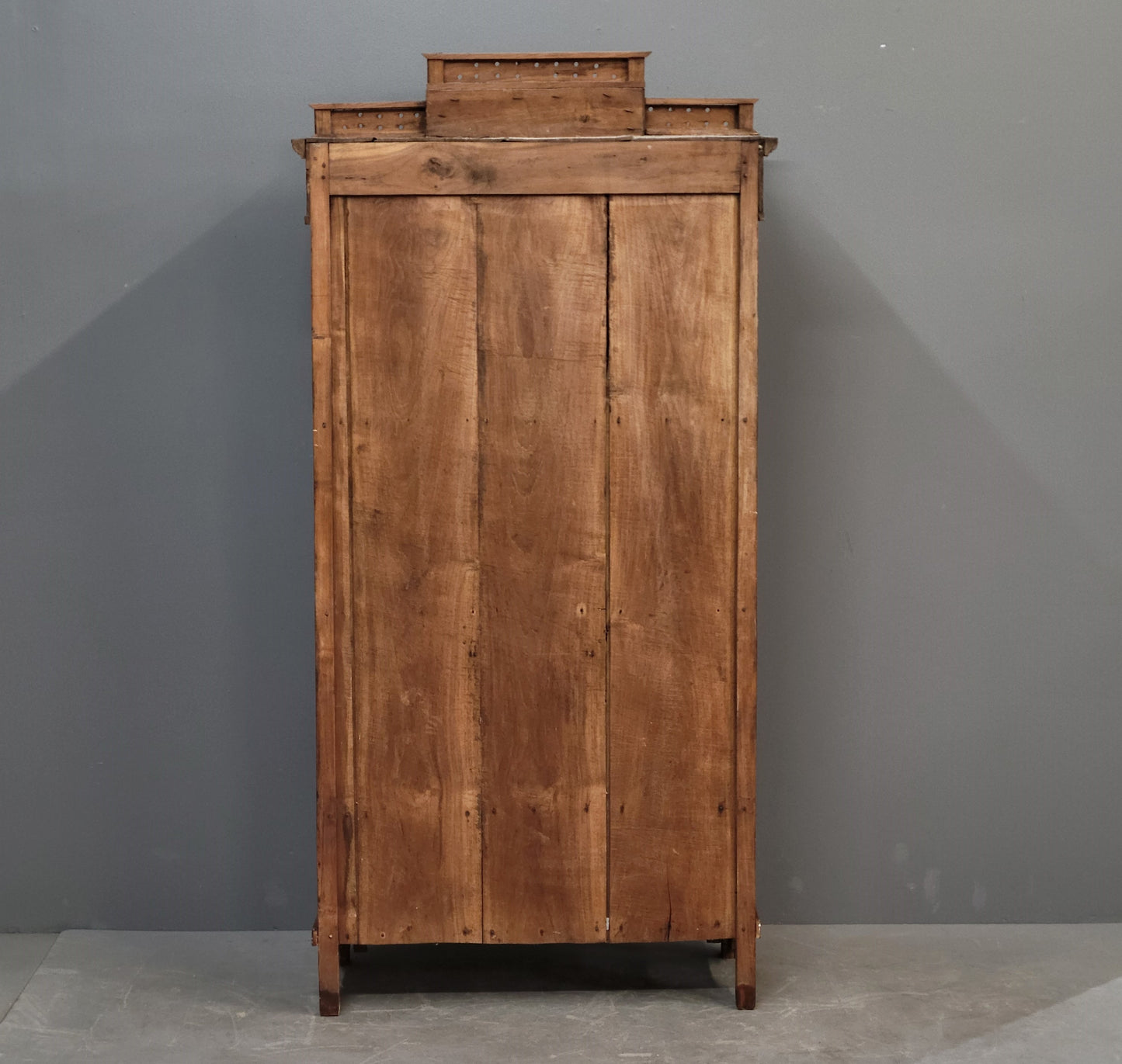 Antique Dutch Colonial Glass Door Cabinet