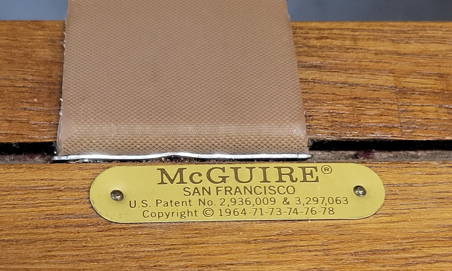 Vintage 1978 McGuire Bamboo Lounge Chairs With Rawhide Binding (Two Sets of Cushions) - a Pair
