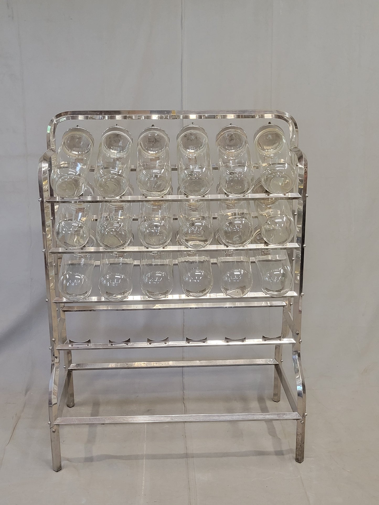 Antique 1920s Argentinian Vendosolo 18 Canister Candy Store Display (Caramelera)