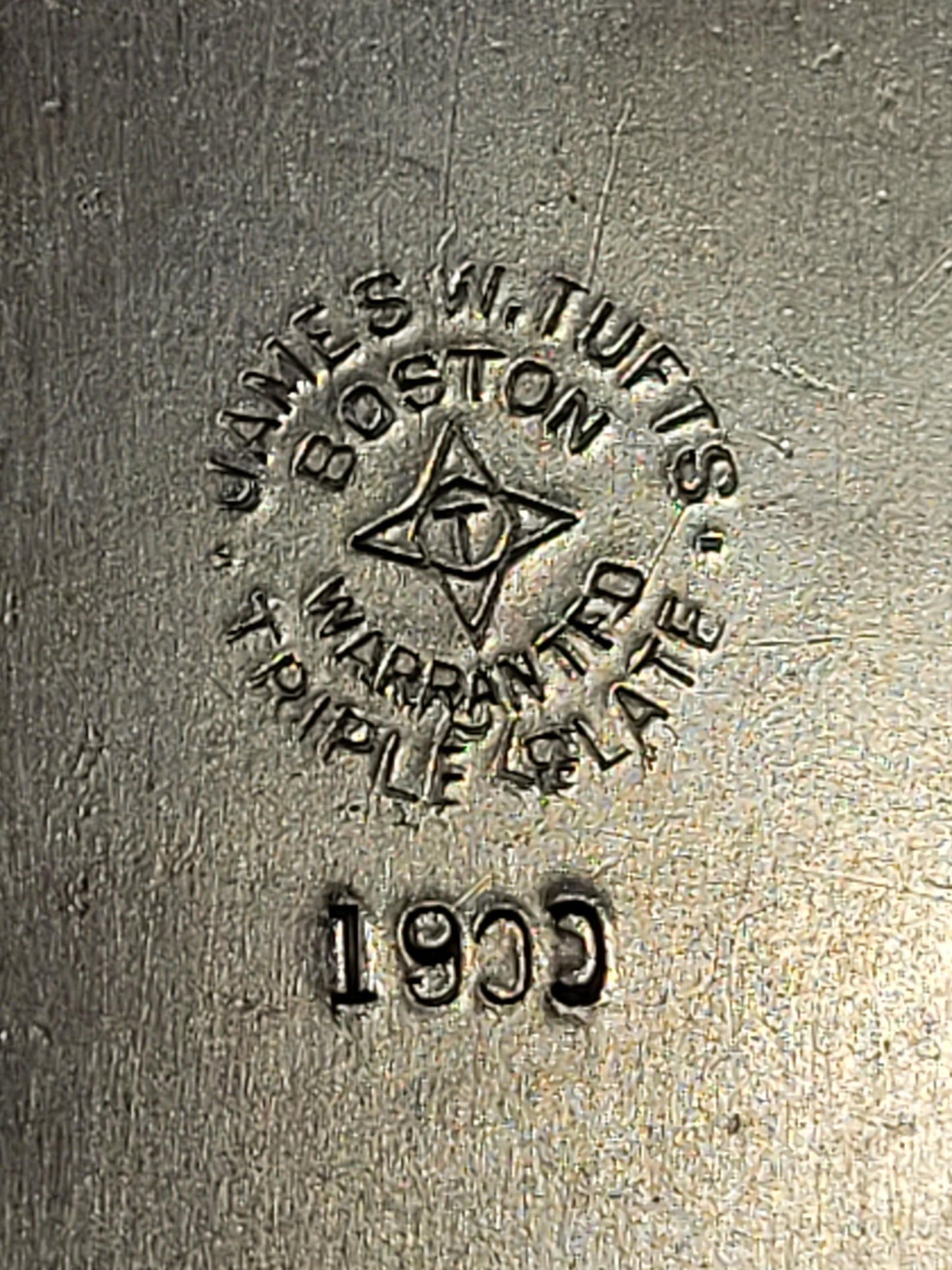 Antique James W. Tufts Boston Engraved Silverplate Aesthetic Movement Tea Set