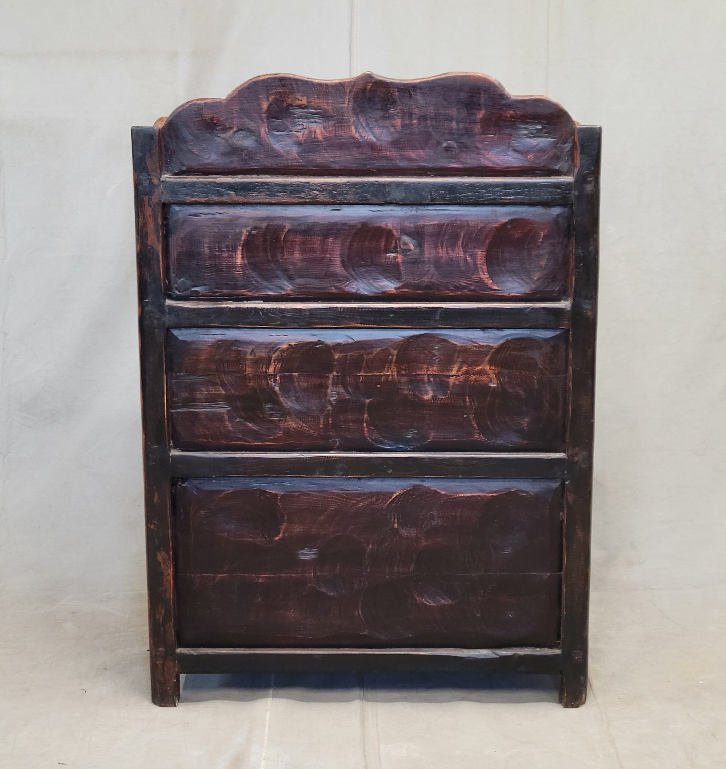 Antique 1920s Tibetan Stepped Storage Altar Cabinet