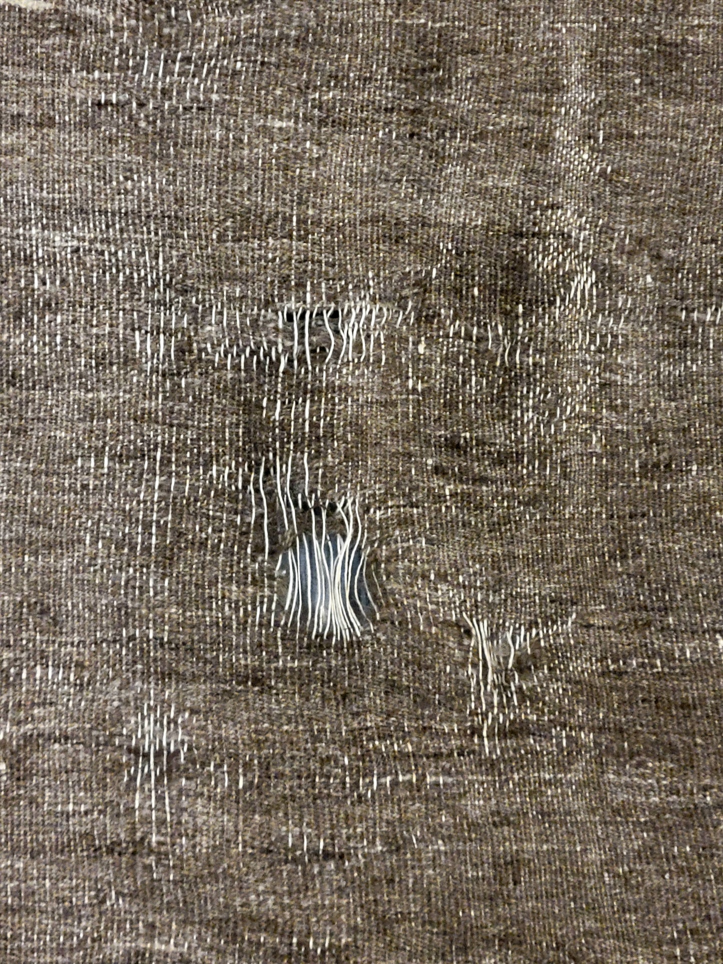 Antique Mongolian Handwoven Wool Blanket with Cranes