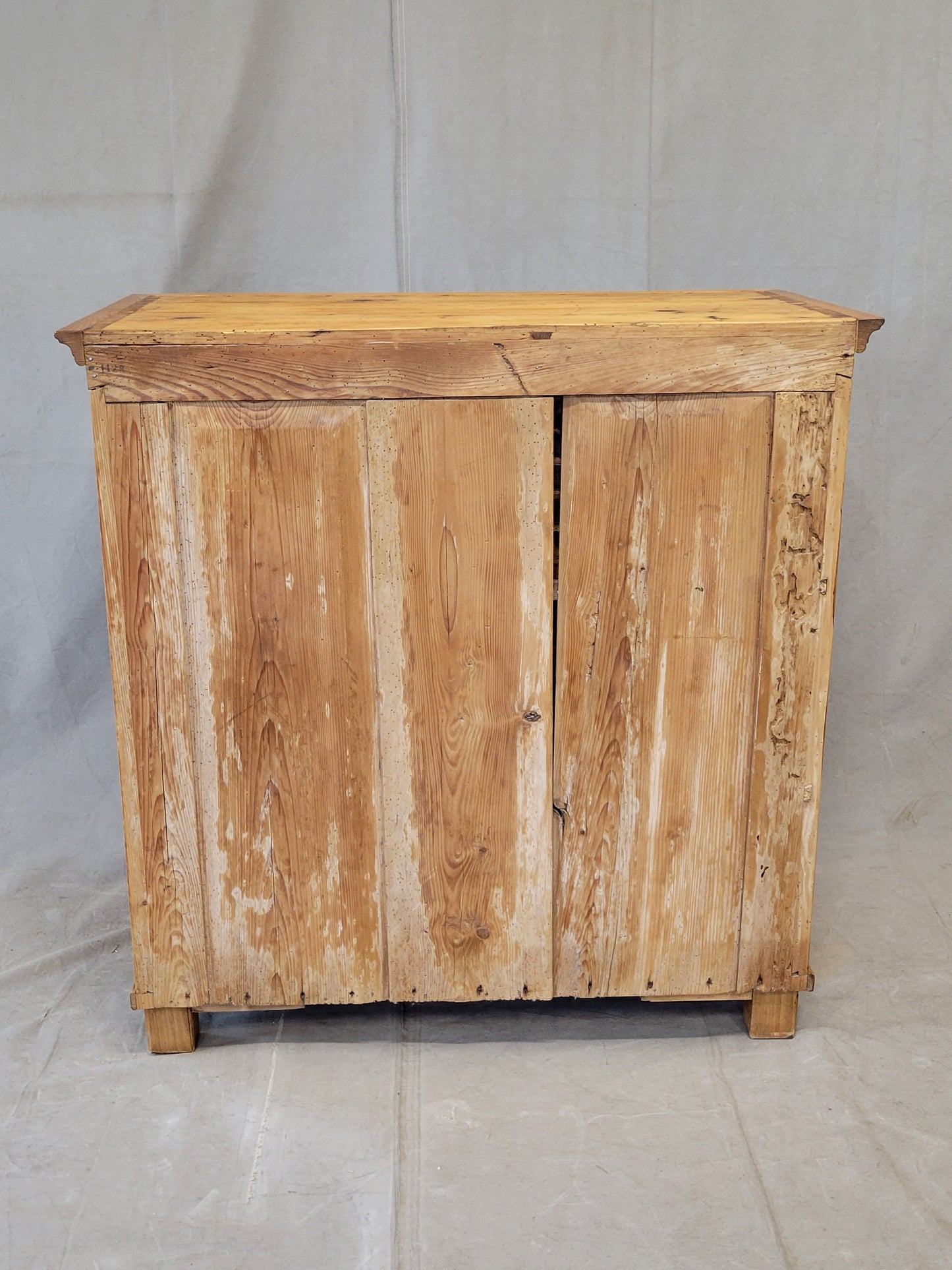 Antique German Pine Locking Pie or Larder Cabinet