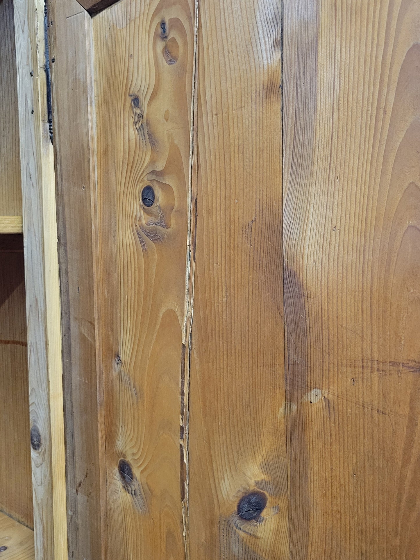 Antique Circa 1870 French Provincial Pine Wedding Armoire