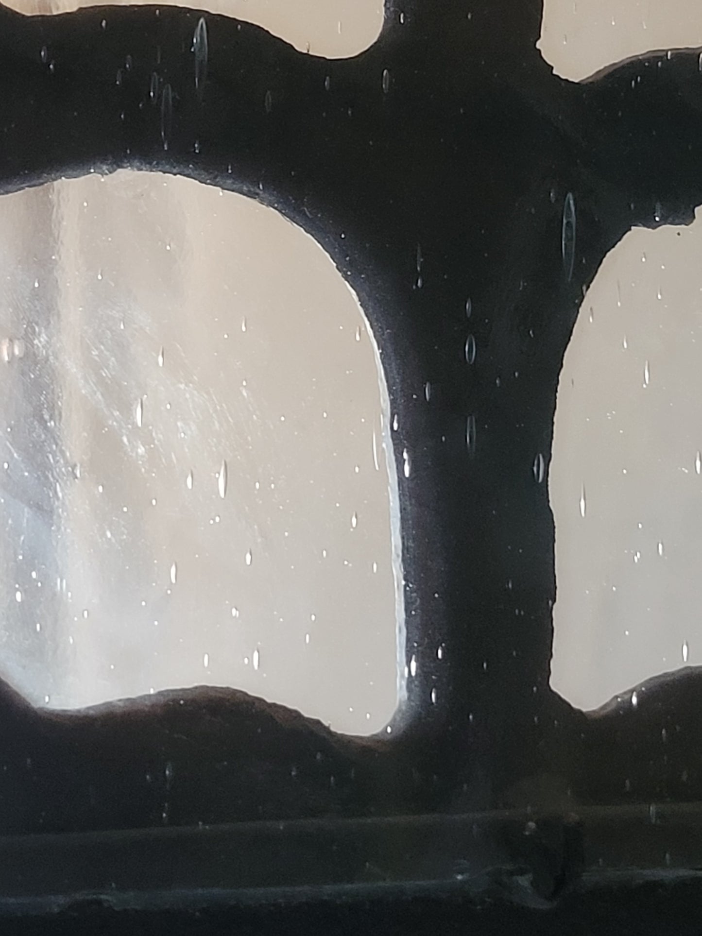 Vintage Custom Hexagonal Iron & Glass Pendant Lantern - 7 Available