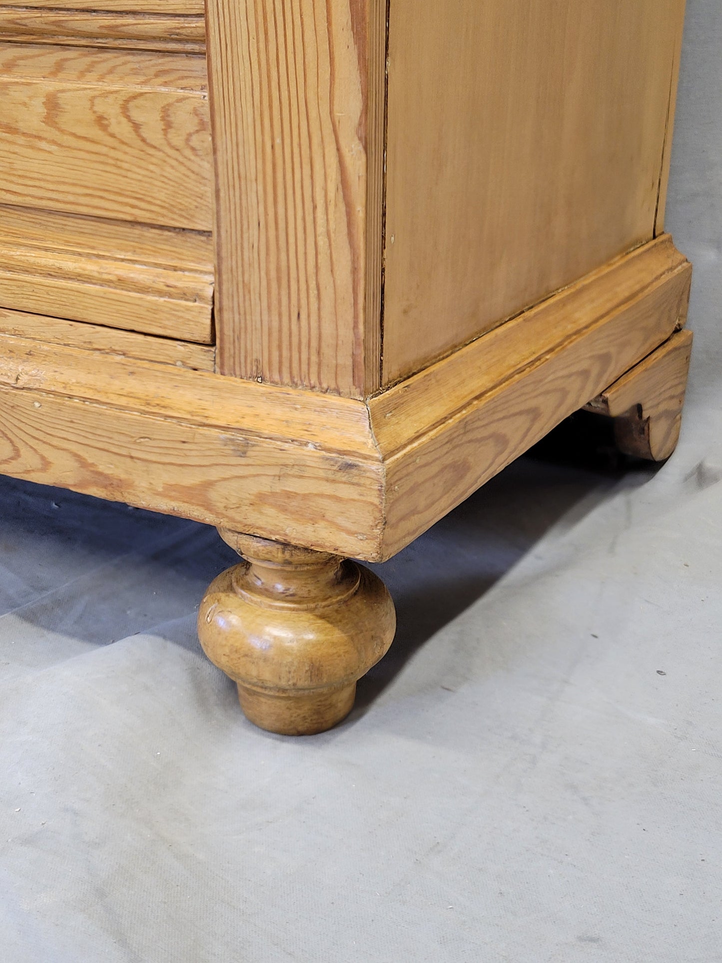 Antique Eastern European or German Pine Chest of Drawers Dresser