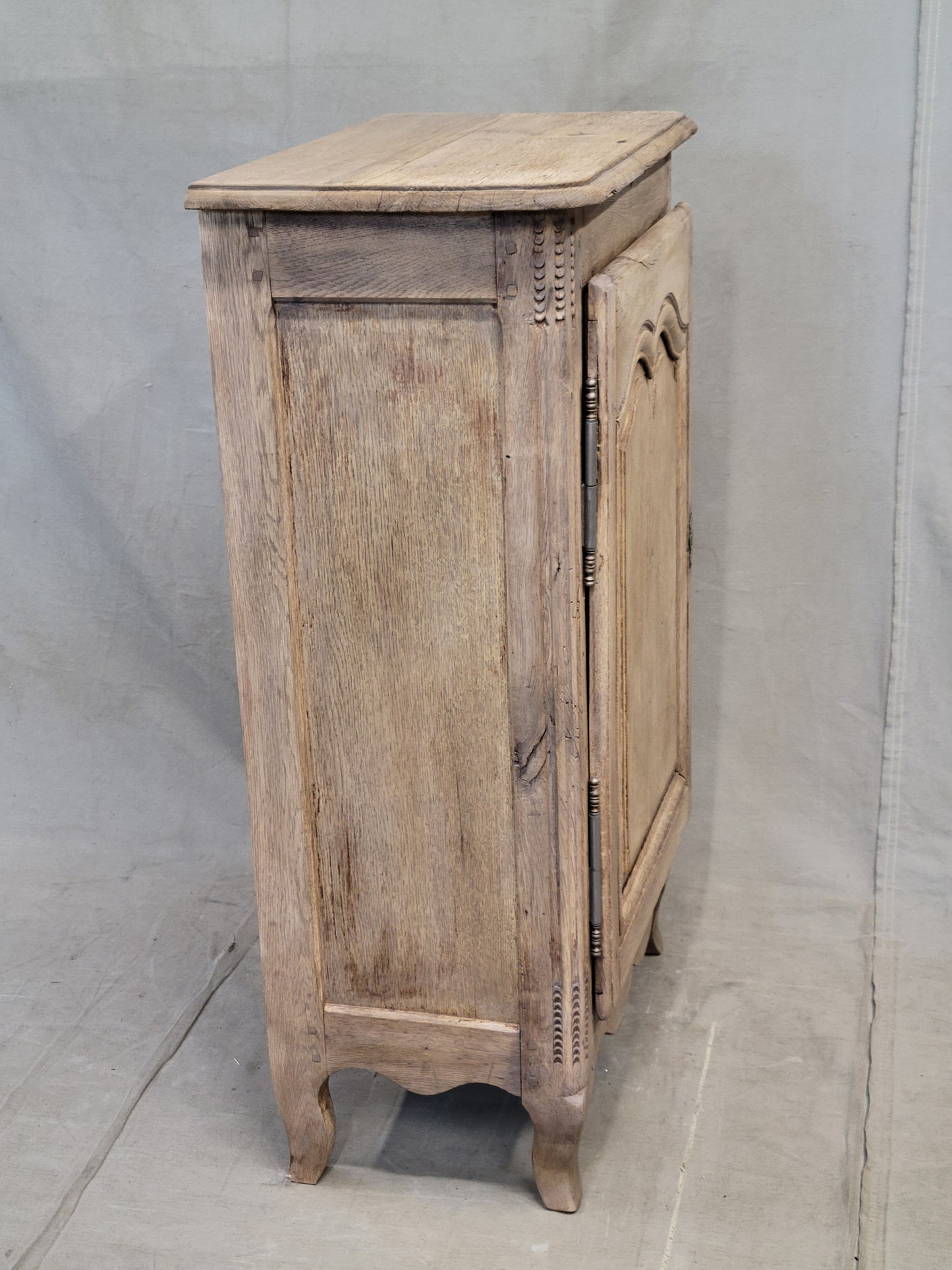 Antique French Bleached Oak Cupboard