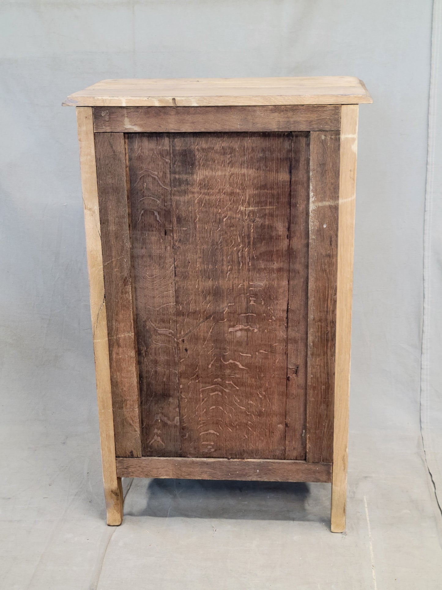 Antique French Bleached Oak Cupboard