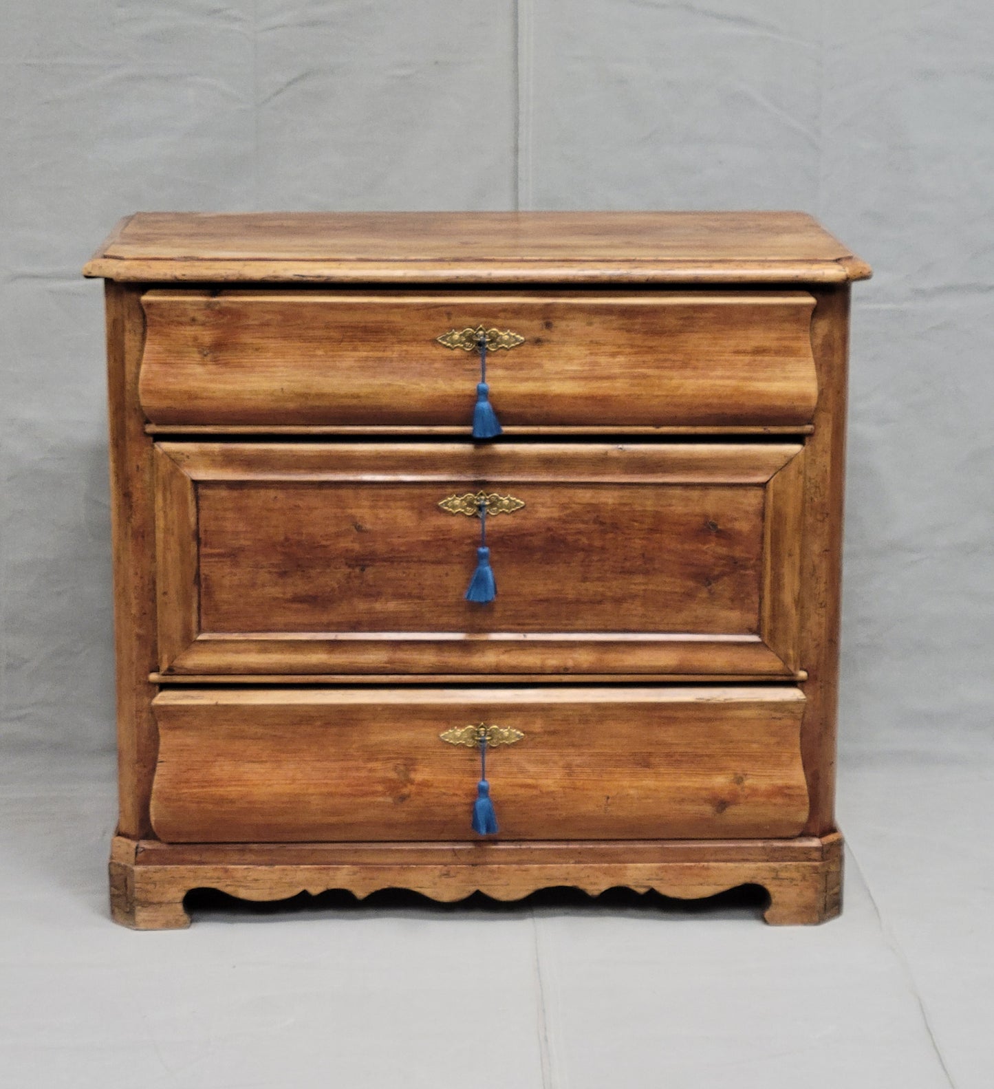 Antique Mid 1800s Swedish or Danish Pine Chest of Drawers Dresser