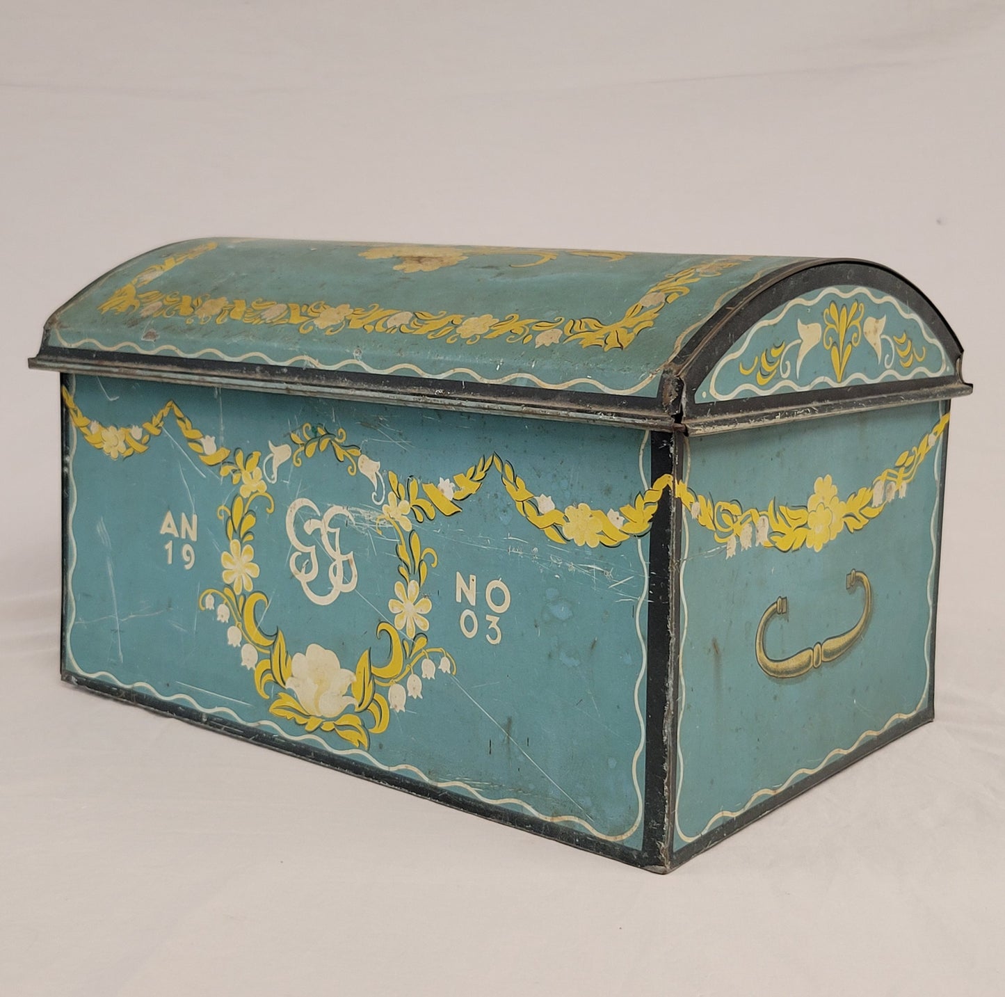 Antique 1903 Swedish Large Chocolate Tin