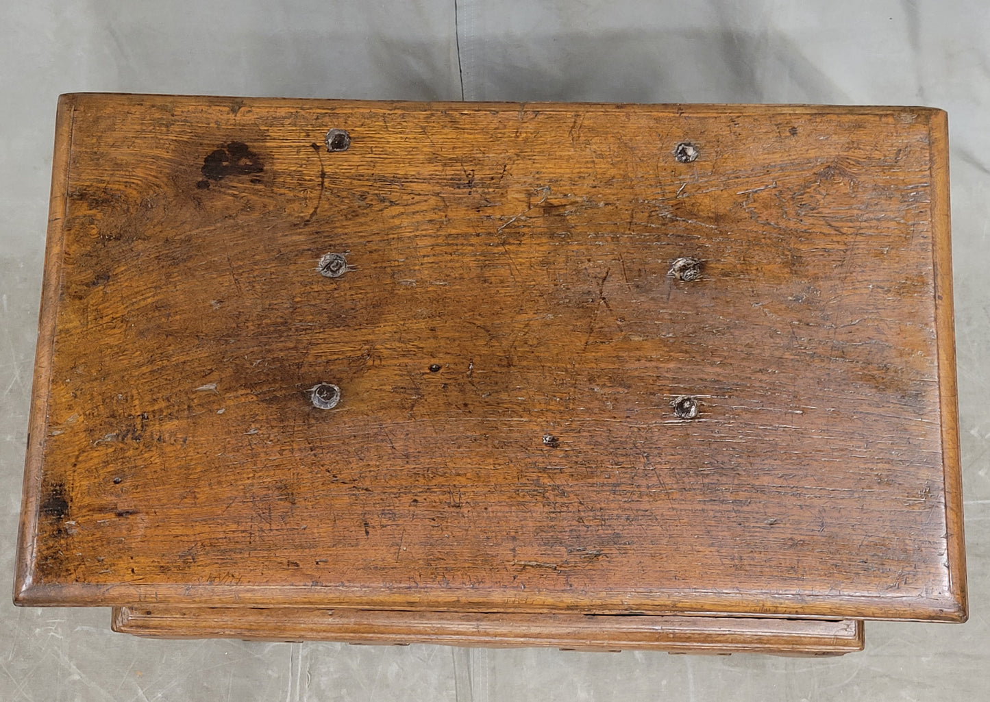 Antique Javanese Teak Grobog Blanket Chest on Wheels