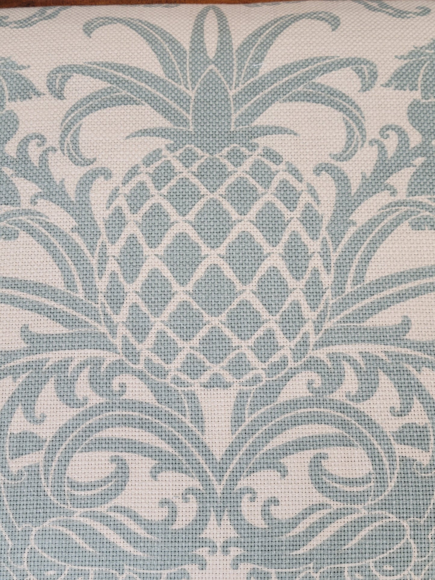 Set of 10 Vintage 1980s Statton Furniture Dining Room Chairs With Tommy Bahama Fabric Seats