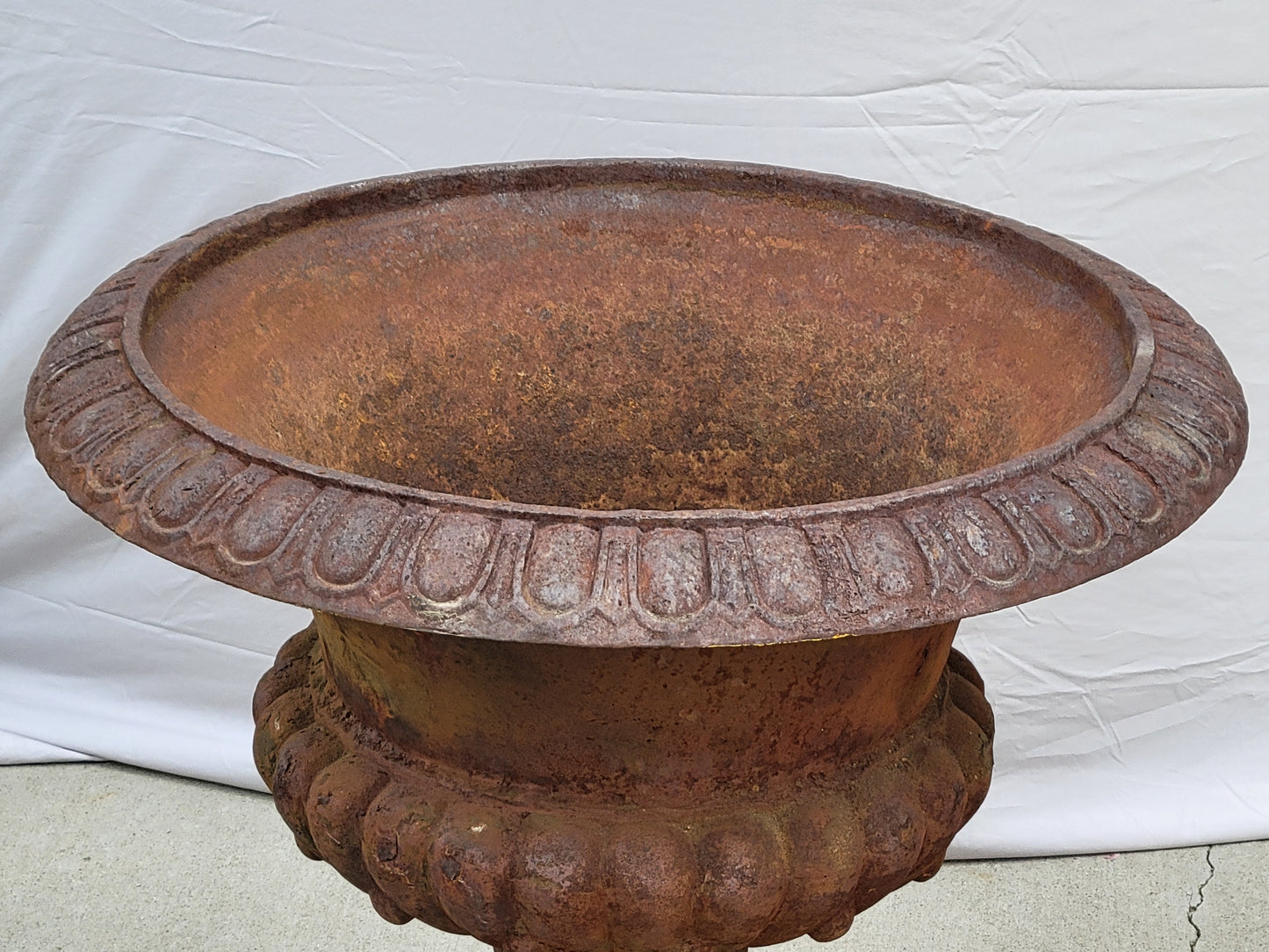 Vintage Cast Iron Monumental Classical Planters
