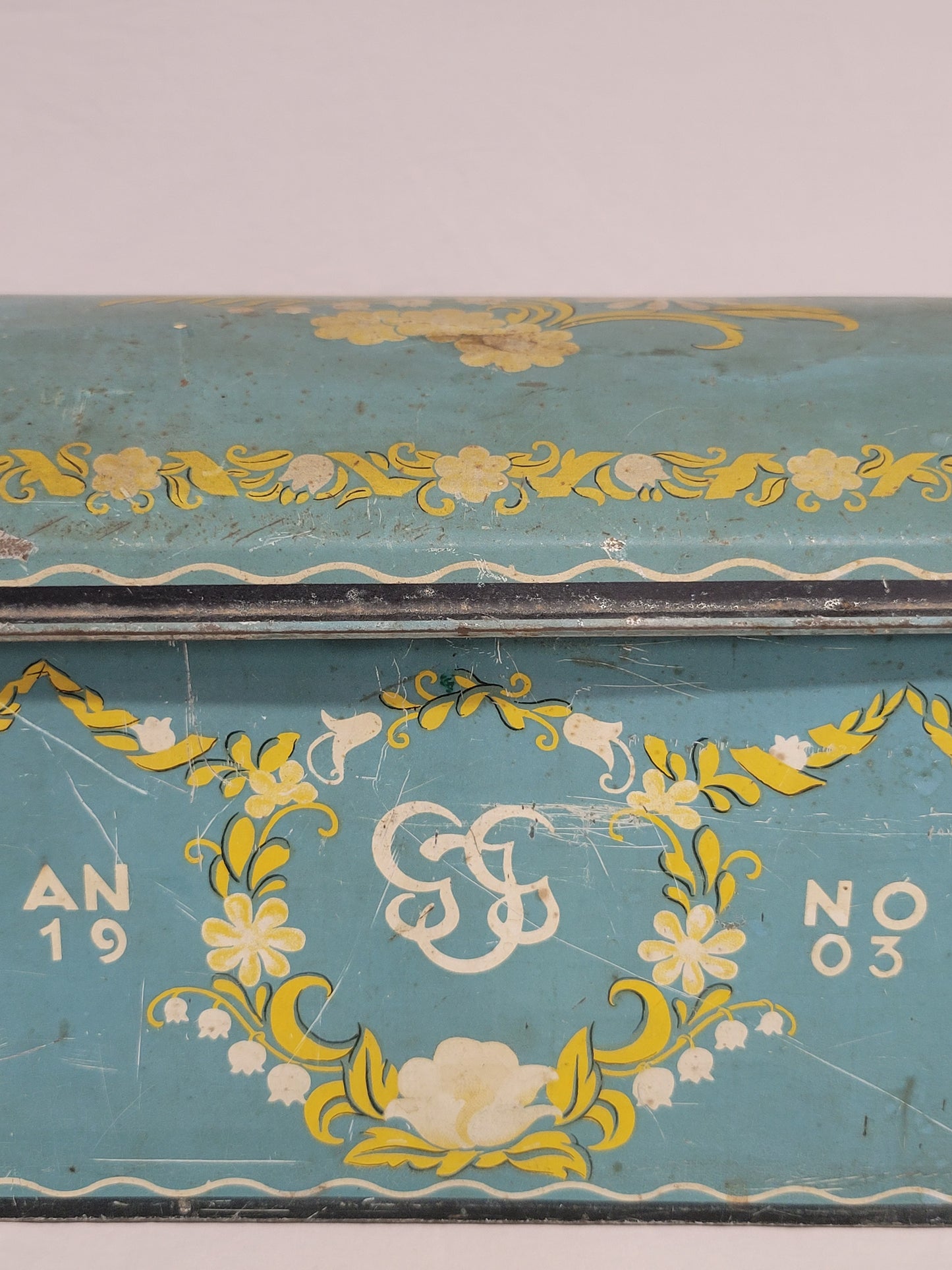 Antique 1903 Swedish Large Chocolate Tin