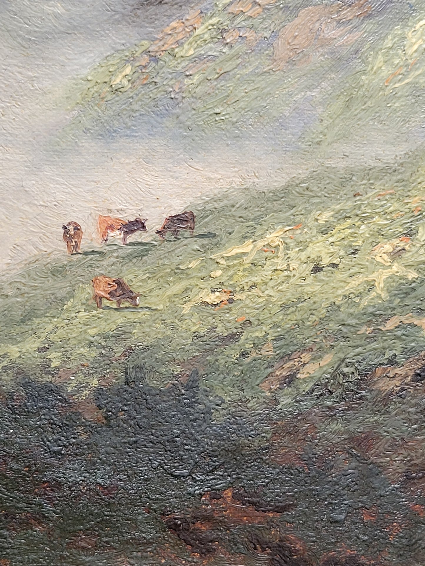 California Mountain Landscape With Cows by Carl Henrik Jonnevold (1856-1955)