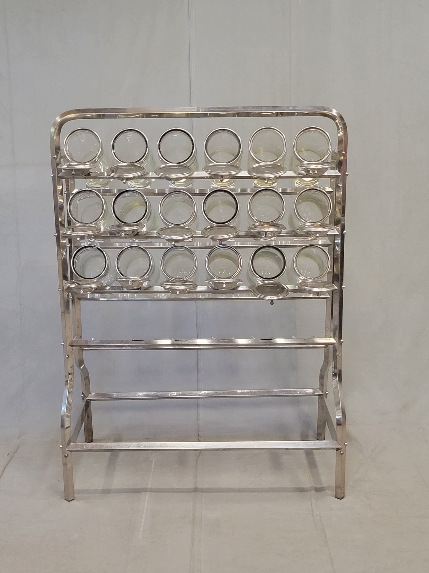 Antique 1920s Argentinian Vendosolo 18 Canister Candy Store Display (Caramelera)