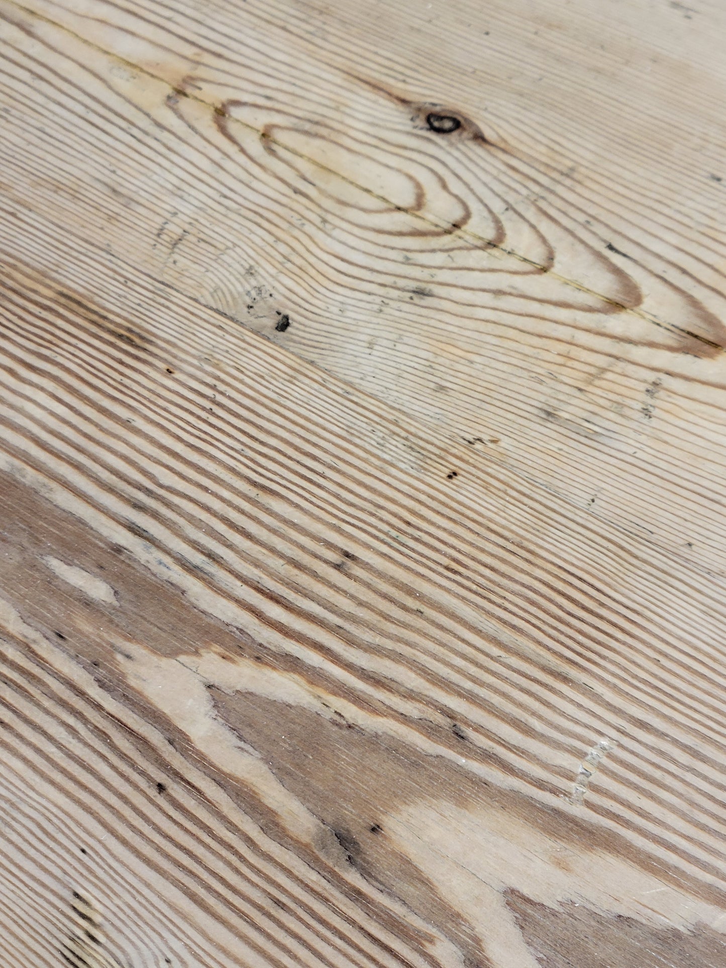 Vintage European Scrubbed Pine Rustic Farmhouse Table