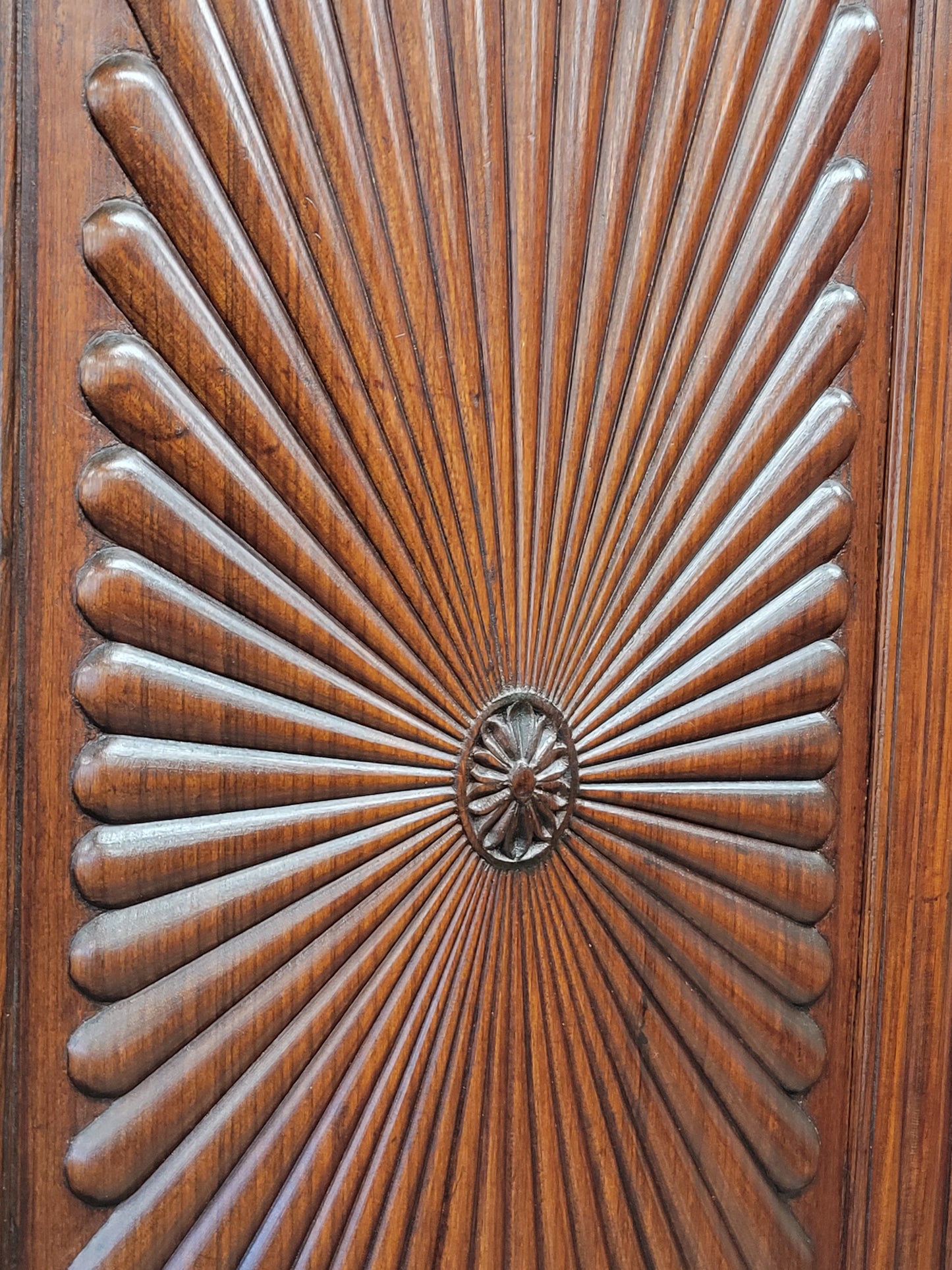 Antique 19th Century Anglo-Indian British Colonial Rosewood Linen Press Cabinet