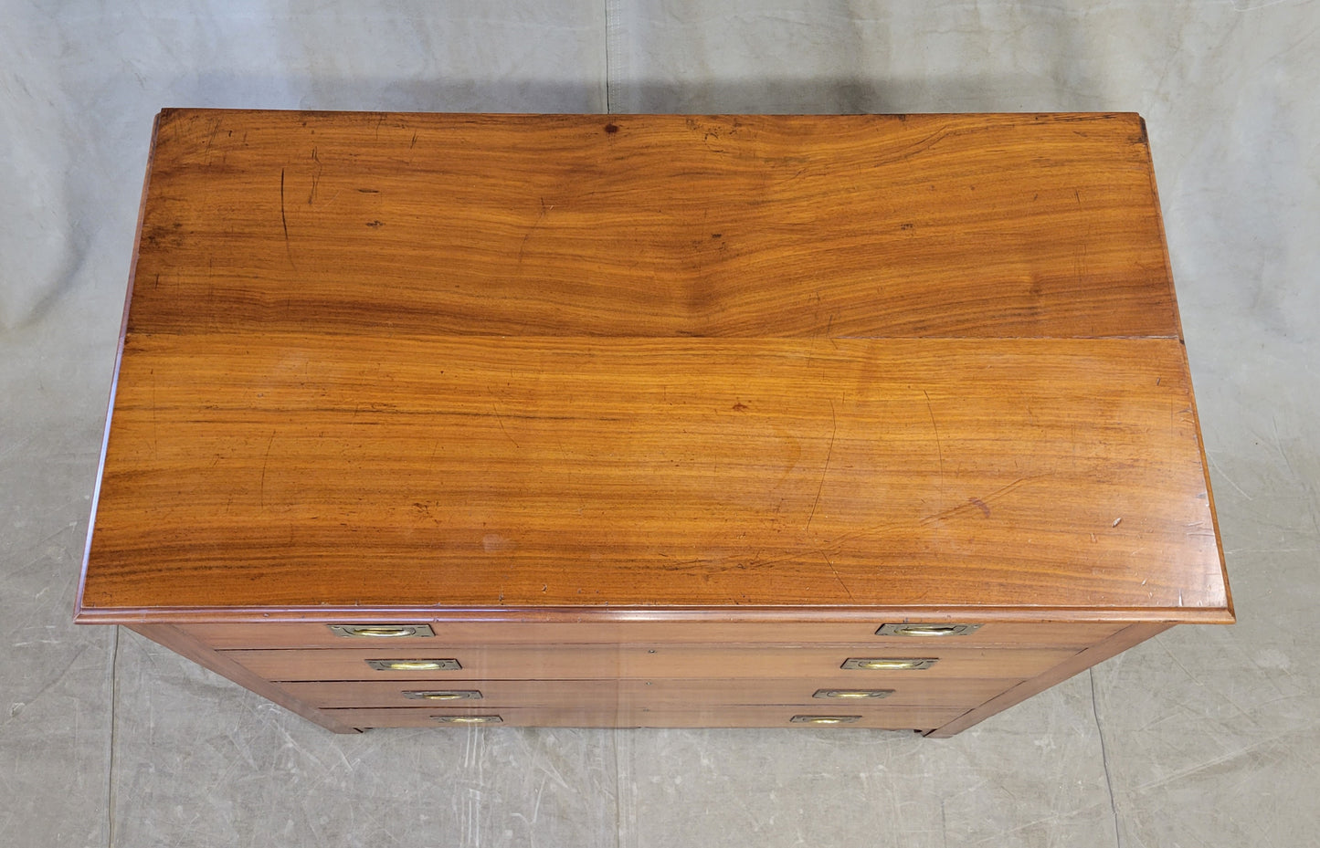 Antique Scottish or English Campaign Butler's Desk Chest of Drawers (CH)