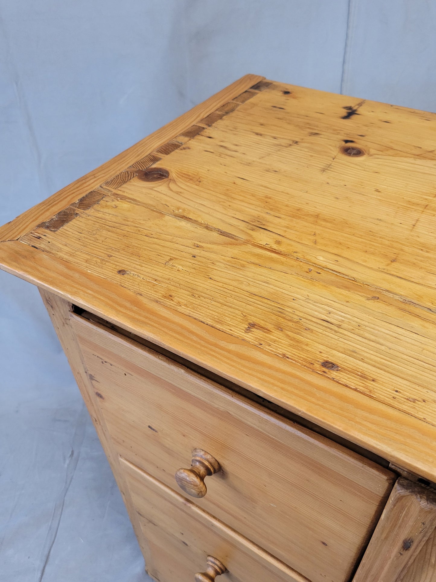 Antique German Pine Locking Pie or Larder Cabinet