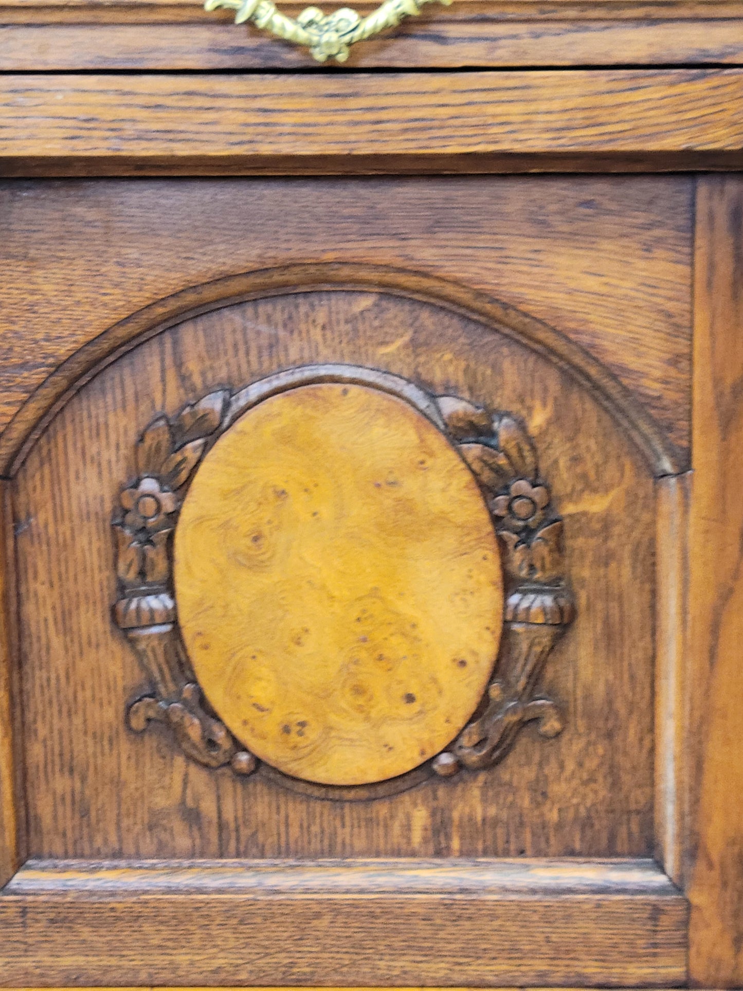 Antique Circa 1900 French Oak Pot Cupboards Nightstands With Carrera Marble Tops- a Pair