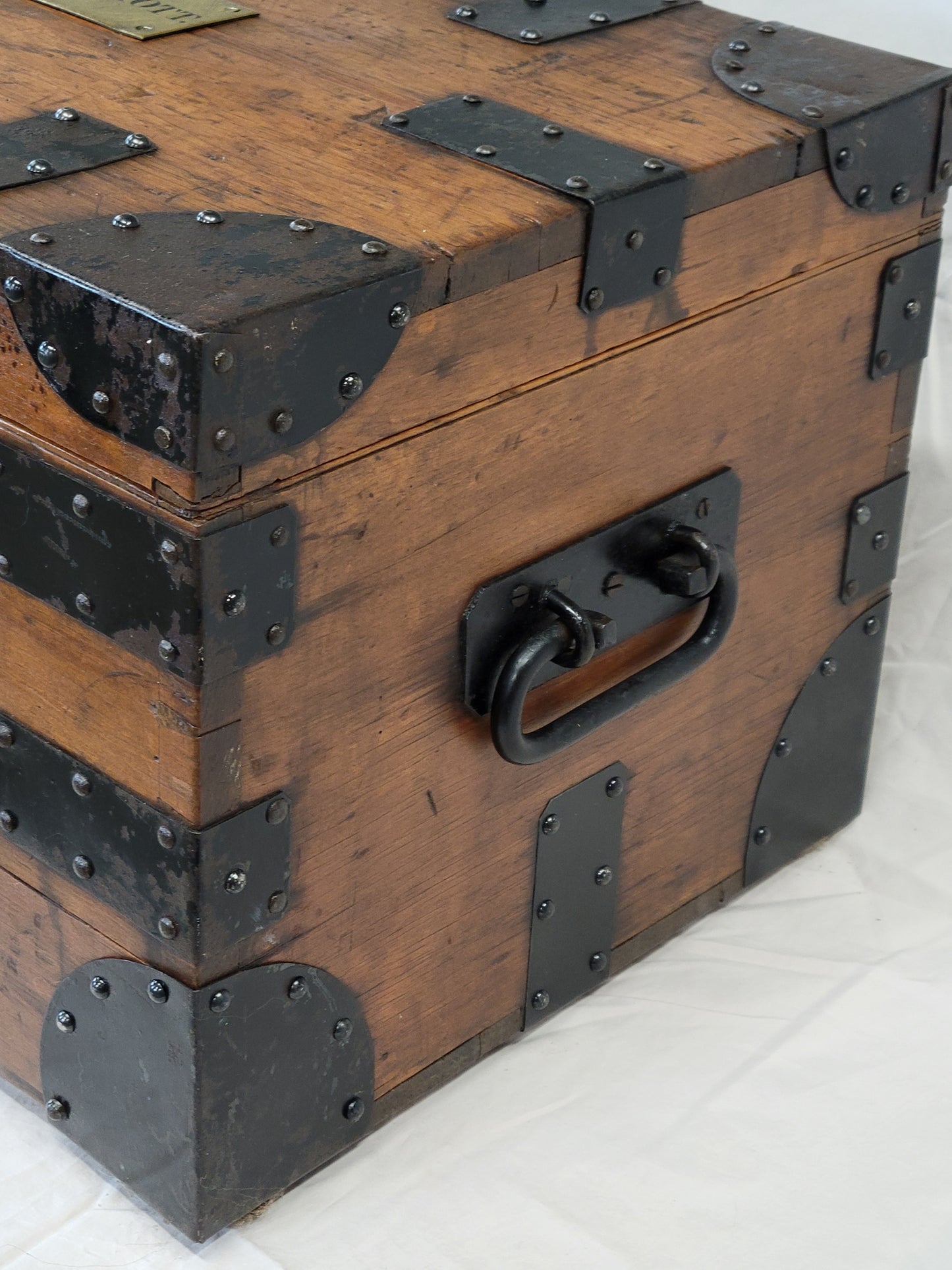 Antique 19th century English Document Storage Box, Monogrammed L.B. Elliott