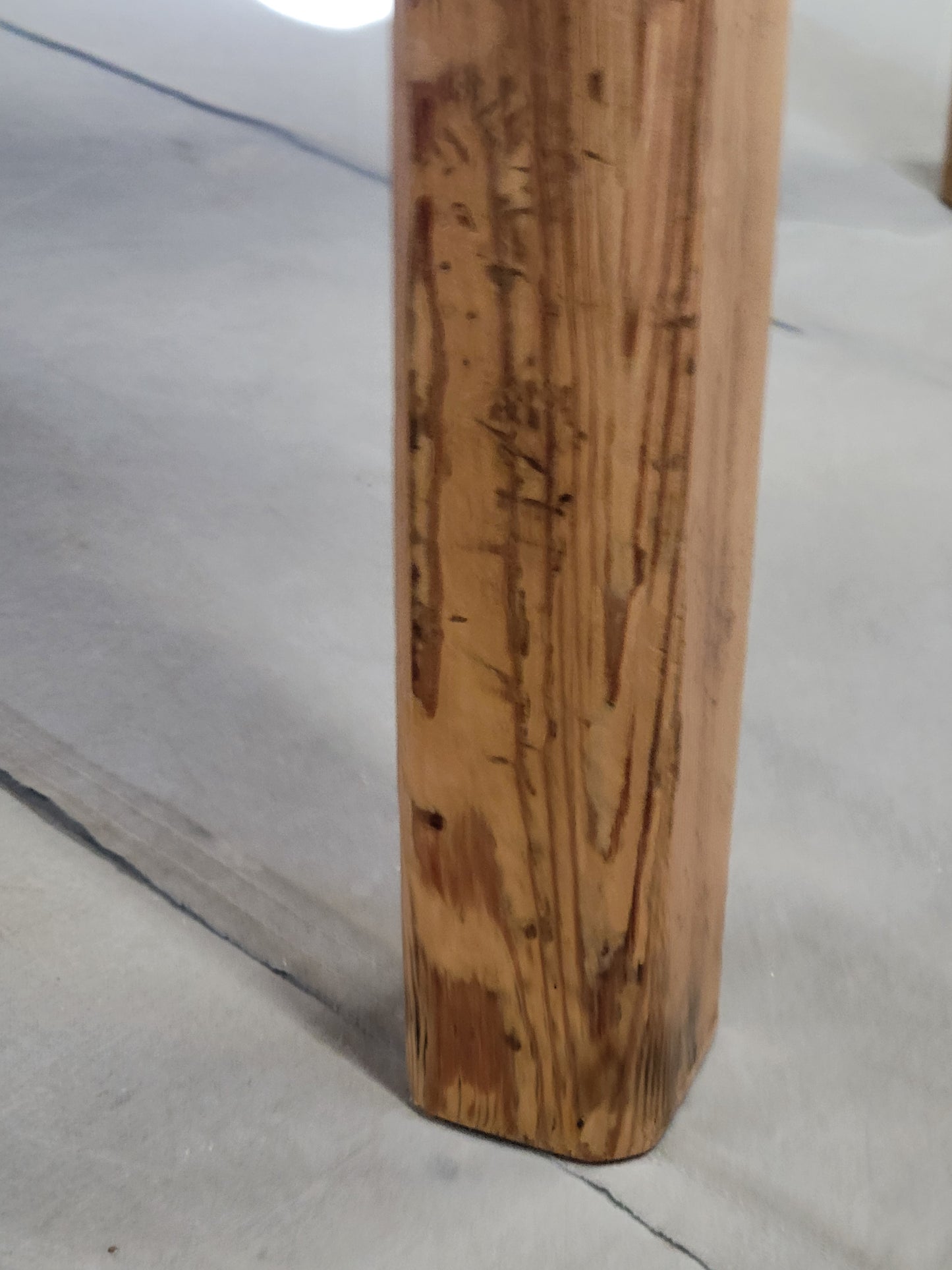 Vintage European Scrubbed Pine Rustic Farmhouse Table