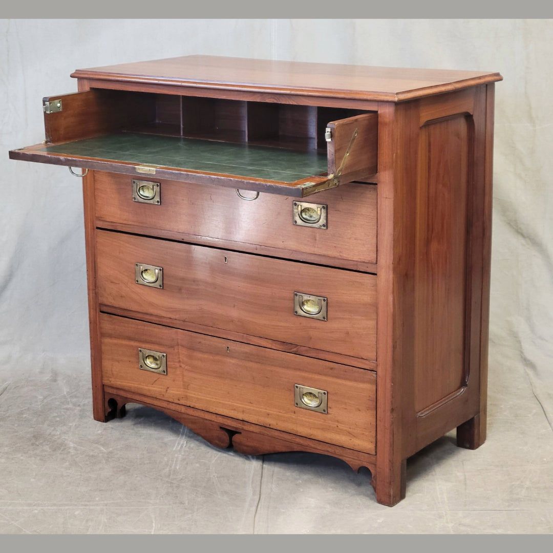 Antique Scottish or English Campaign Butler's Desk Chest of Drawers (CH)
