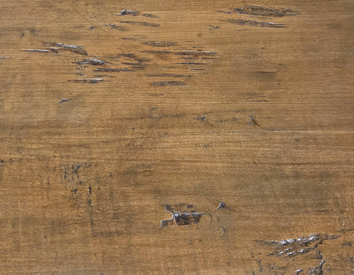 Vintage Old Teak Dining Table, C. 1940, Indonesia