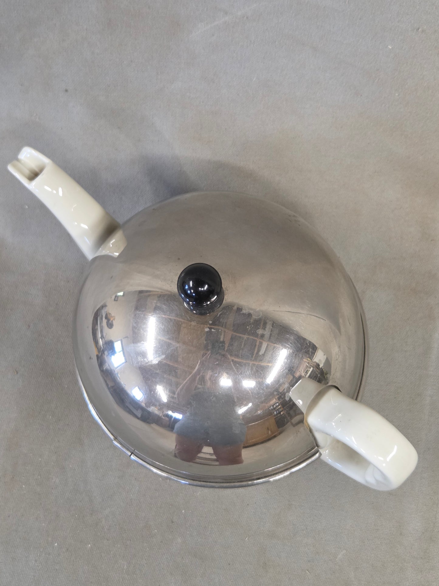 Vintage Art Deco Furstenberg Bavarian Tea Pot w/ Insulated Stainless Steel Cozy