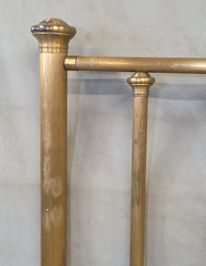 Antique Brass Twin Bed Headboards - A Pair