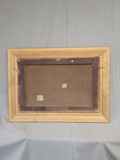 Old Mill Near Hergarmney by M. Thompson 1837, signed, oil on canvas painting