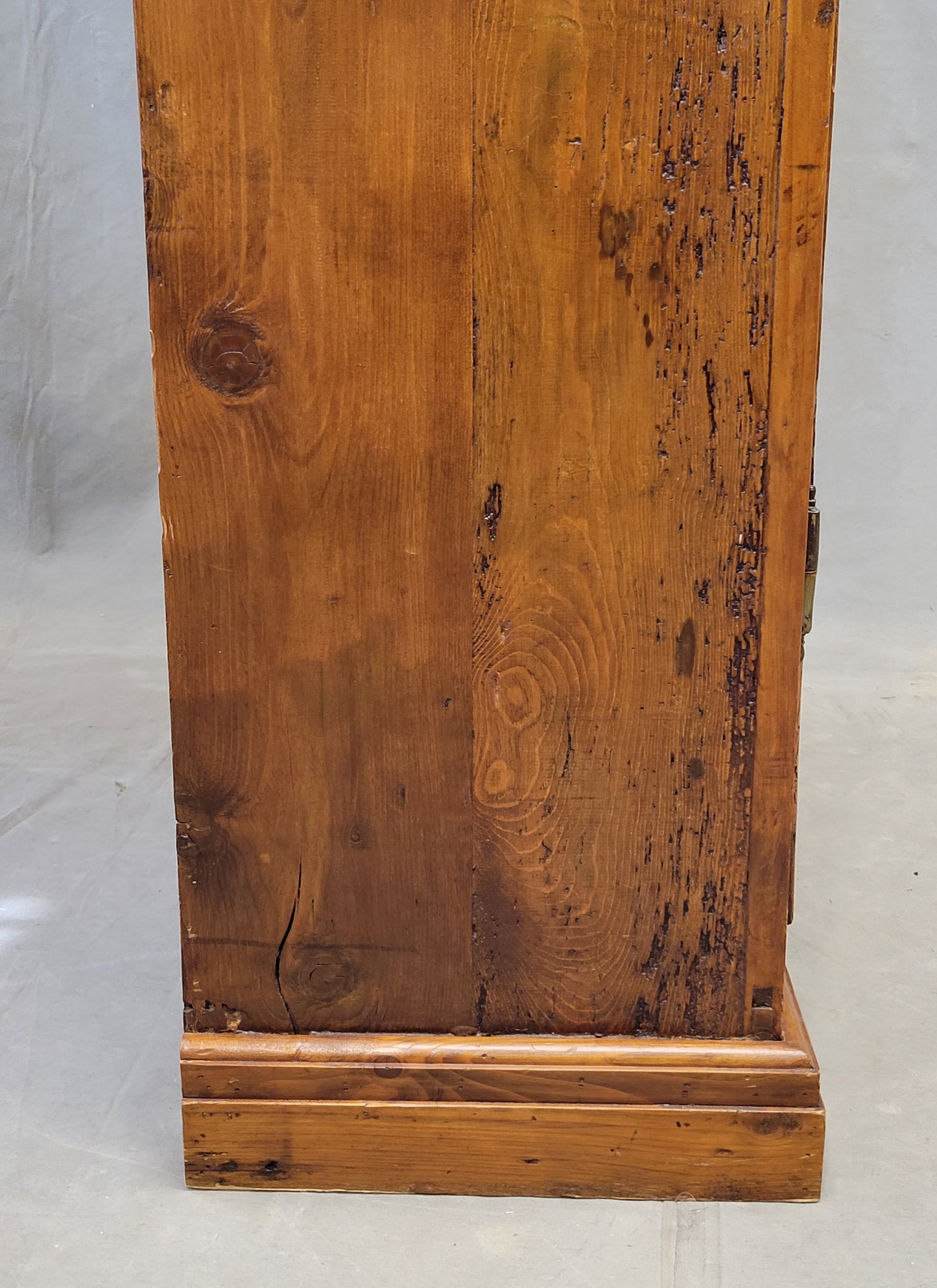 Antique French Rustic Pine and Cherry Wood Cupboard