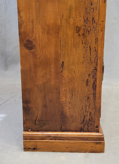 Antique French Rustic Pine and Cherry Wood Cupboard