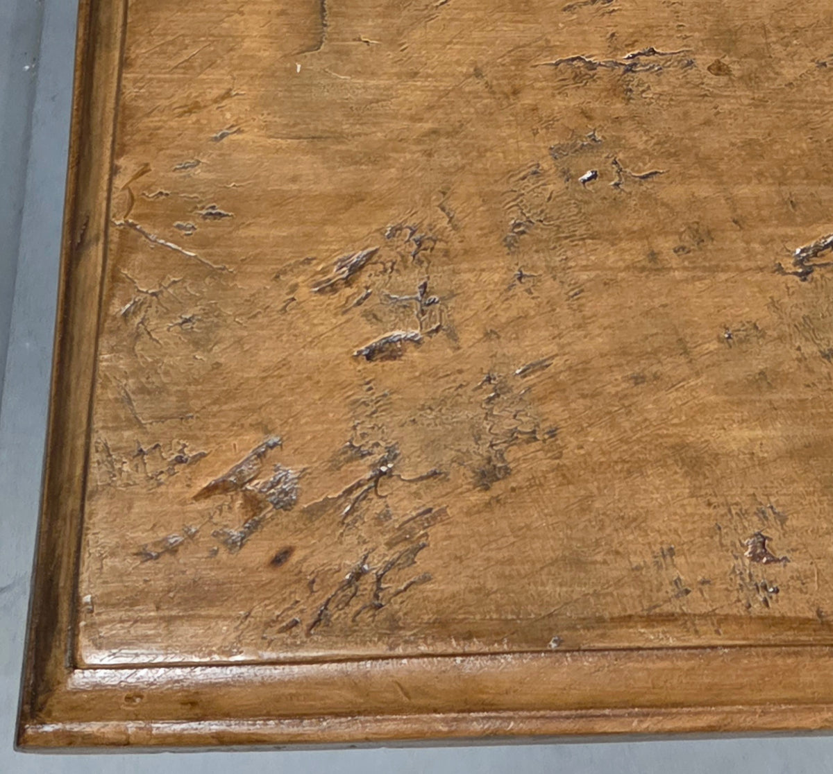 Vintage Old Teak Dining Table, C. 1940, Indonesia