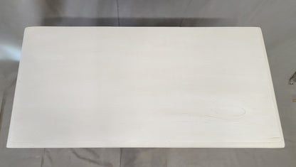 Antique English Pine Painted Dresser Chest of Drawers with Greek Key Motif