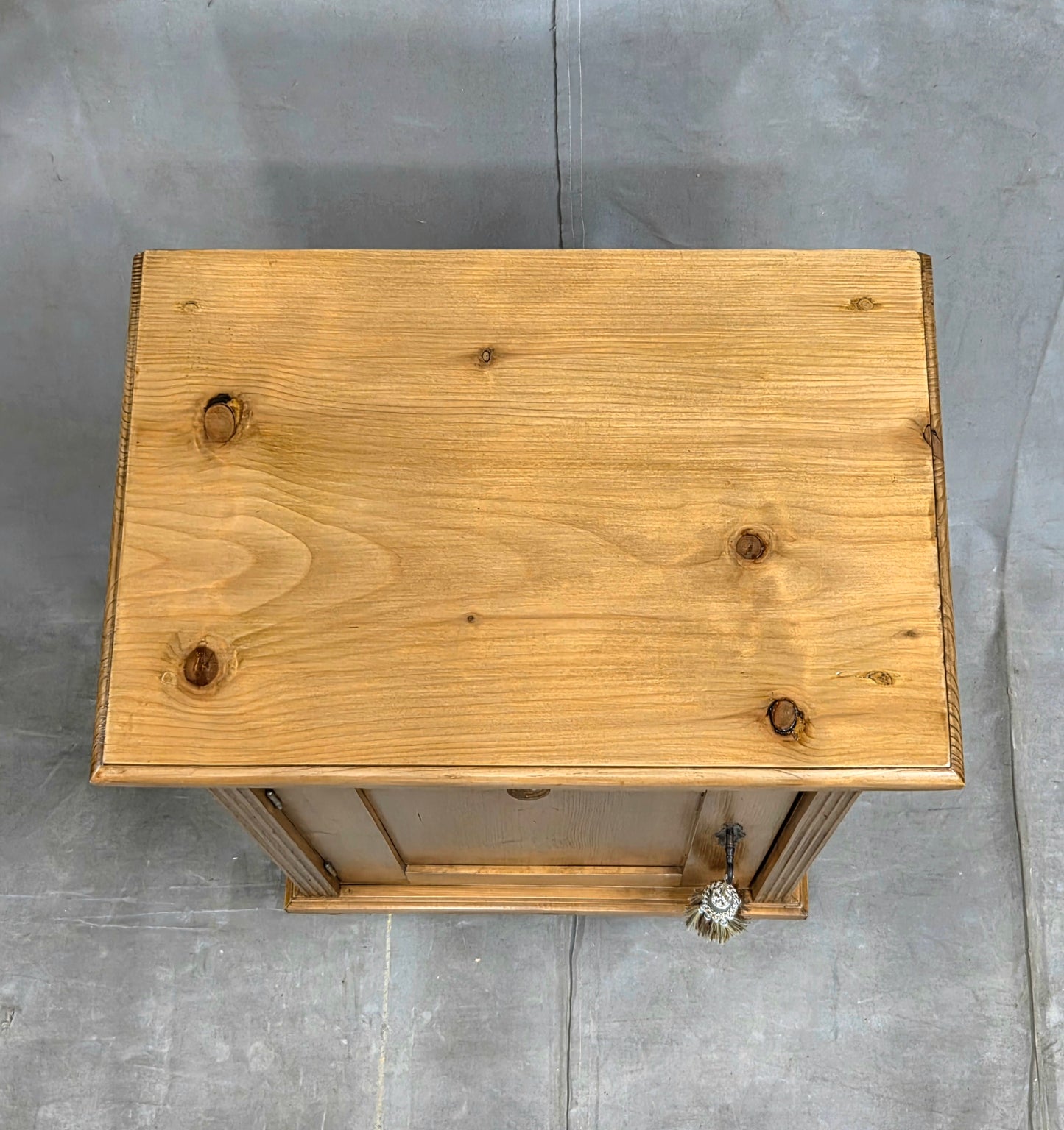 Vintage Eastern European Natural Pine Nighstands - a pair