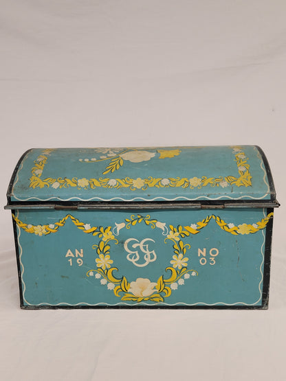 Antique 1903 Swedish Large Chocolate Tin