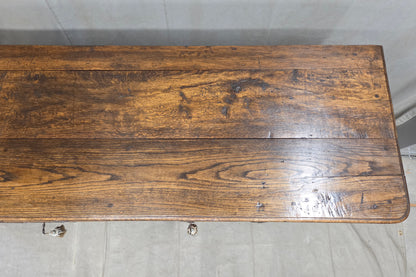 Antique 19th Century French Provincial Oak Buffet with Lined Interior