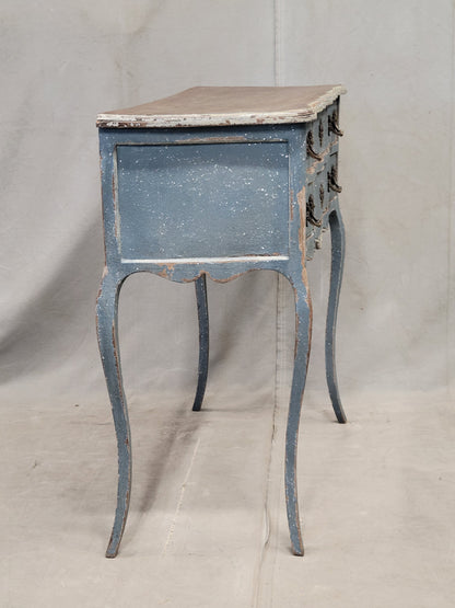 Antique 1920s French Provincial Louis XV Style Painted Commode