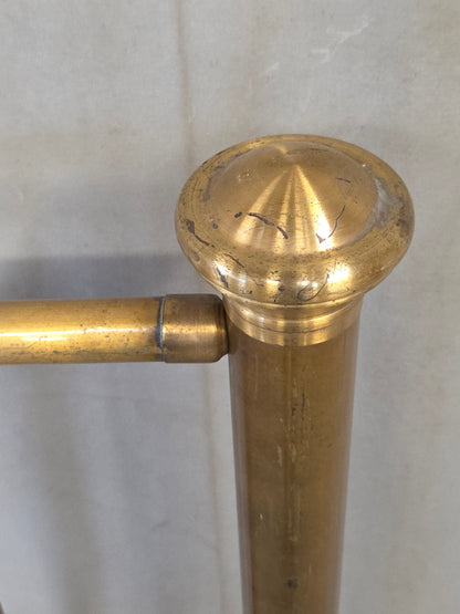 Antique Brass Twin Bed Headboards - A Pair