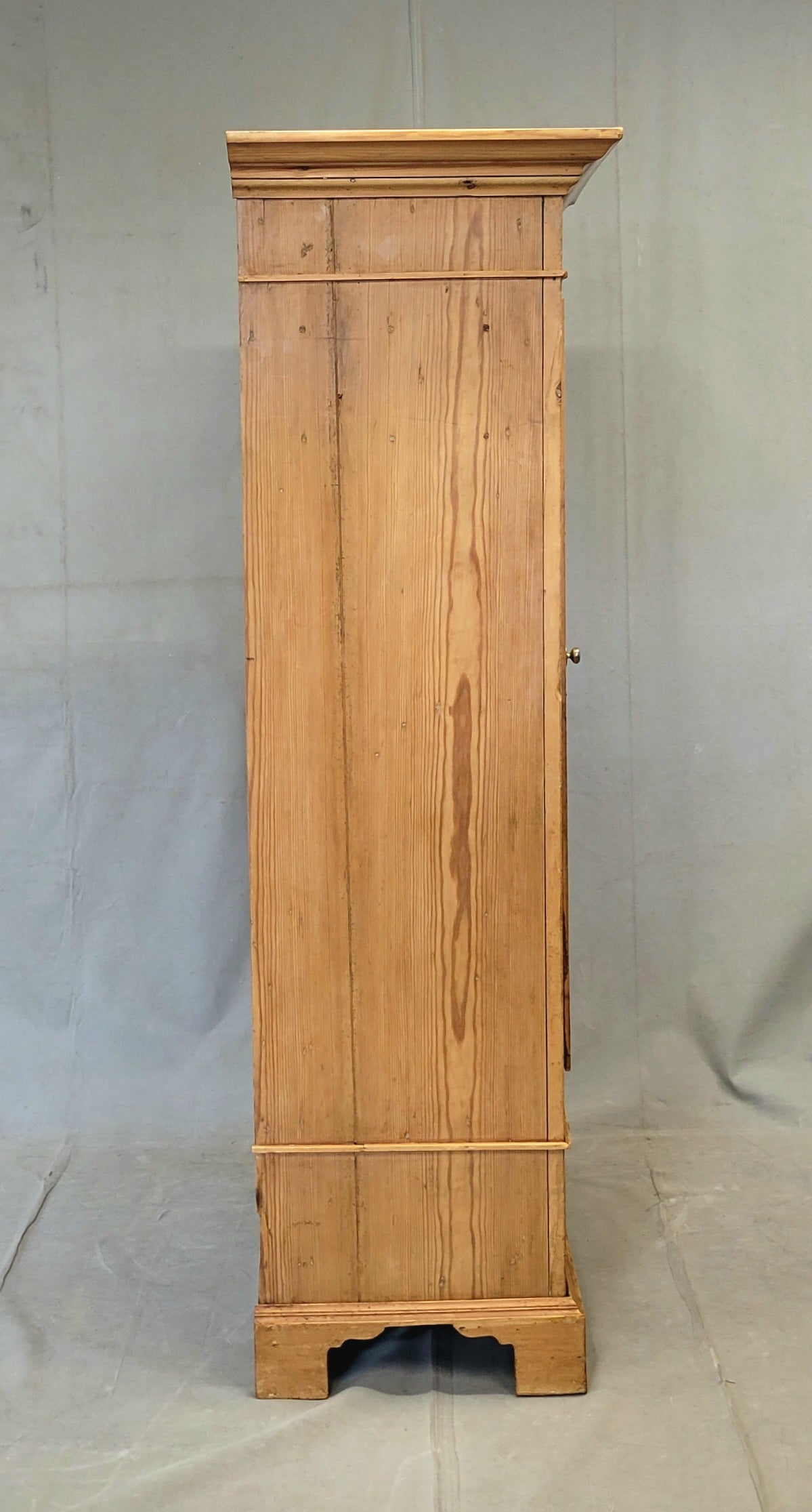 Antique 19th Century German Pine Single Door Armoire Wardrobe