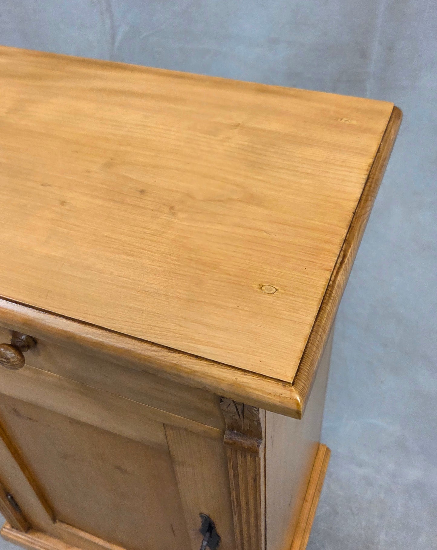 Vintage Eastern European Natural Pine Nighstands - a pair