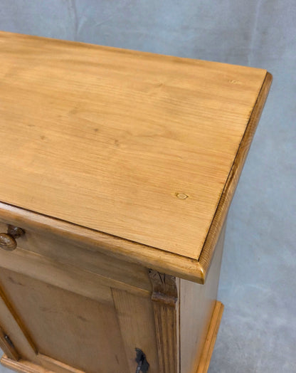 Vintage Eastern European Natural Pine Nighstands - a pair