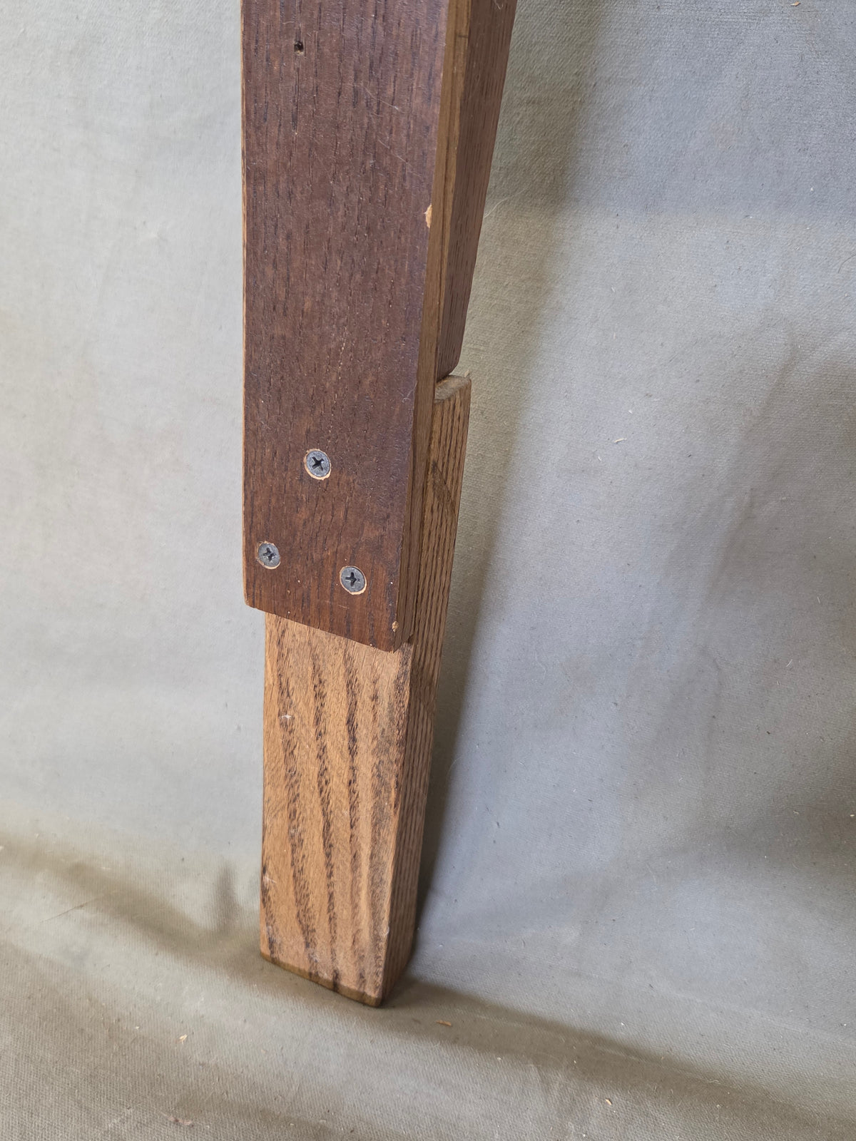 Antique Oak King Size Headboard, Arts & Crafts Style, USA, Circa 1920