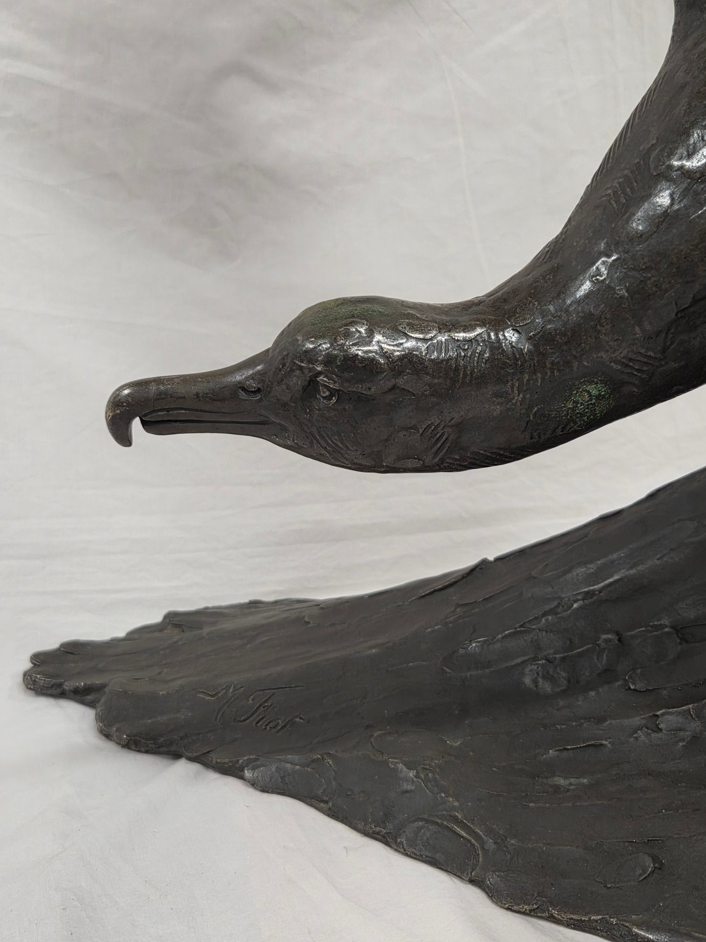 Albatross bronze sculpture, by French artist Maximilien Fiot (1886-1953)